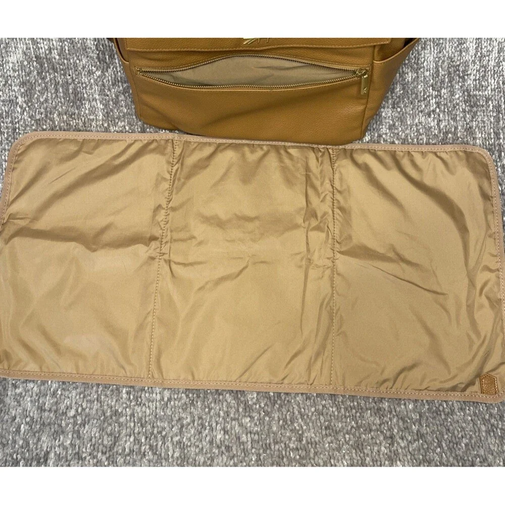 Freshly Picked Classic Diaper Bag II Backpack Regular Size Cognac Brown EUC